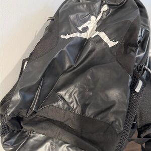 Jordan Black Backpack with White Jumpman Logo